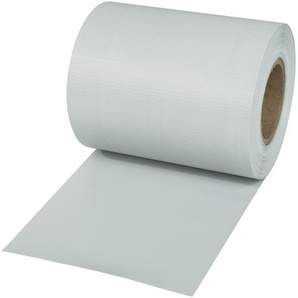 GmbH PVC Sichtschutzfolie mit Befestigungsclips - 35 m, hellgrau 401866