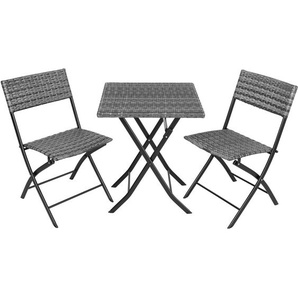 GmbH Rattan Balkonset Trevi - grau 403197