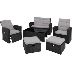 GmbH Rattan Lounge Bari - schwarz 404303