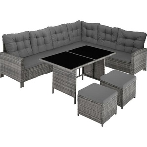 GmbH Rattan Lounge Barletta - grau/beige 404397