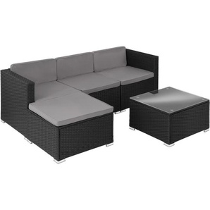 GmbH Rattan Lounge Lignano - schwarz 404786