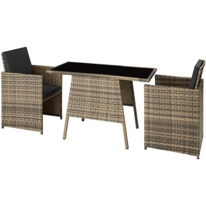 GmbH Rattan Sitzgruppe Lausanne 2+1 - natur 403733