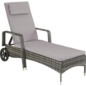 GmbH Rattan Sonnenliege Cassis - grau 404239