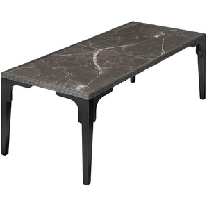GmbH Rattan Tisch Foggia 196x87x76cm - grau 404804