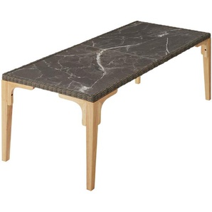 GmbH Rattan Tisch Foggia 196x87x76cm - natur 404805