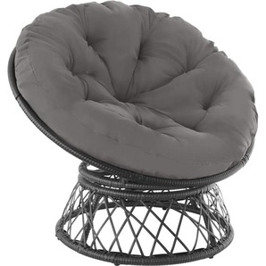 GmbH Rattansessel Gargano drehbar - schwarz 403552