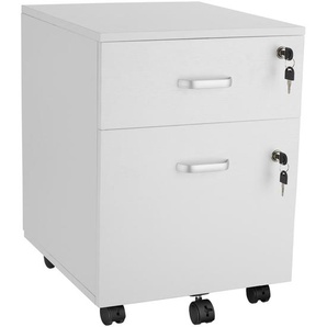 GmbH Rollcontainer Vagur, 2 abschließbare Schubladen - weiß 405459