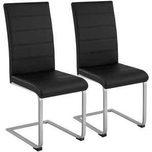 GmbH Schwingstühle, Kunstleder - schwarz, 2er Set 402549