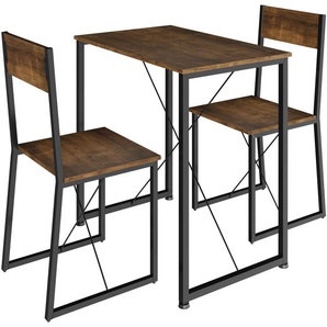 GmbH Sitzgruppe Margate - Industrial Holz dunkel, rustikal 404352