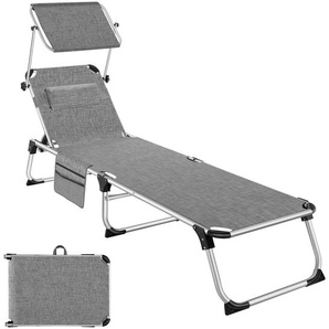 GmbH Sonnenliege Aurelie aus Aluminium, 6-stufig - grau-meliert 405101