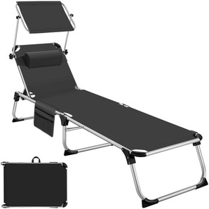 GmbH Sonnenliege Aurelie aus Aluminium, 6-stufig - schwarz 405102