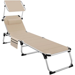 GmbH Sonnenliege Lorella gepolstert, klappbar - beige 405108