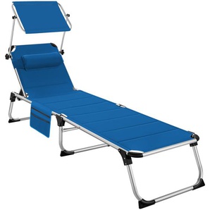 GmbH Sonnenliege Lorella gepolstert, klappbar - blau 405109