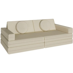 GmbH Spielsofa Lilly, 8-teilig, mit Schlaffunktion - 120 cm, beige 405171