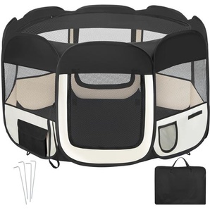 GmbH Tierlaufstall aus Polyester inkl. Tragetasche - schwarz 400734