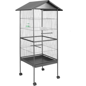 GmbH Vogelkäfig 162cm hoch, Spitzdach - anthrazit 400749