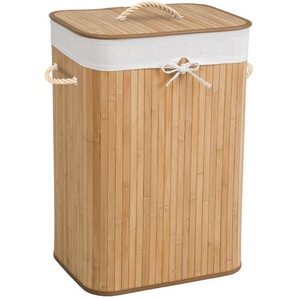 GmbH Wäschekorb mit Wäschesack eckig - 72 L, beige 401836