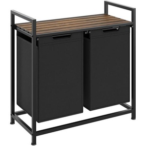 GmbH Wäschesortierer mit Ablage, Industrial Style - 34 x 74 x 72 cm 405164