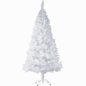 GmbH Weihnachtsbaum künstlich mit Metallständer weiß - 180 cm 402821