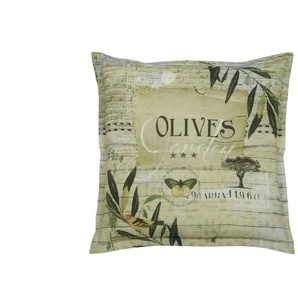 GO-DE Auflage Olives - grün - Materialmix - 50 cm - 7 cm | Möbel Kraft