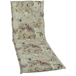 GO-DE Auflage Sommerfugl - beige - Materialmix - 60 cm - 6 cm | Möbel Kraft