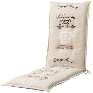 GO-DE Gartenmöbel-Auflage  High Tea Sand ¦ beige ¦ Maße (cm): B: 50 H: 7