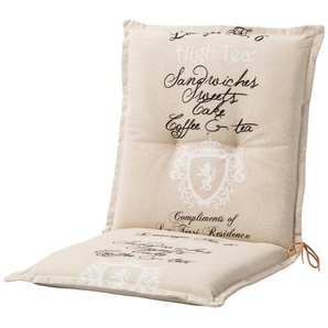 GO-DE Gartenmöbel-Auflage  High Tea Sand ¦ beige ¦ Maße (cm): B: 50 H: 7