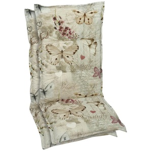 GO-DE Hochlehnerauflage, (Set, 2 St), 50 cm x 6 cm x 120 cm