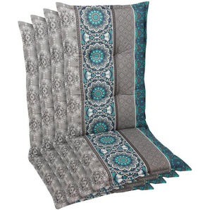 GO-DE Hochlehnerauflage, (Spar-Set, 4 St), Maße ca.: 50 cm x 120 cm x 7 cm
