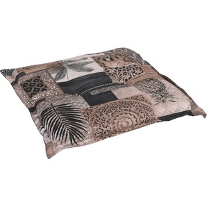 Hockerauflage GO-DE Polsterauflagen Gr. B/T: 50 cm x 50 cm, braun (braun, natur) Sitzkissen braunnatur