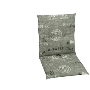 GO-DE Sesselauflage niedrig   ¦ grau ¦ Maße (cm): B: 50 H: 98 T: 5.0