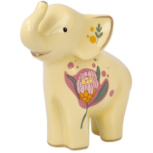 Sammelfigur GOEBEL Elephant Dekofiguren Gr. B/H: 5,5 cm x 11 cm, gelb Sammlerfiguren Porzellan, Figur - Jotto