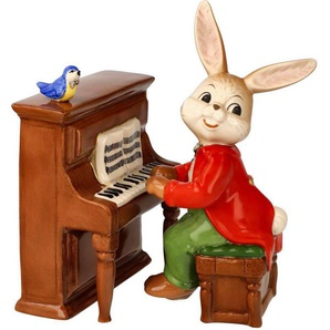 Goebel Spieluhr Musik liegt in der Luft, (1-tlg), Hase mit Klavier, Sammelfigur zum Aufziehen, Ostern, Frühling