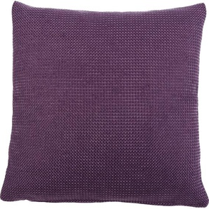Kissenhüllen GÖZZE Dallas Kissenbezüge Gr. B/L: 40 cm x 40 cm, 2 St., Polyester, lila (dunkellila) Kissenbezüge uni in vielen Farben