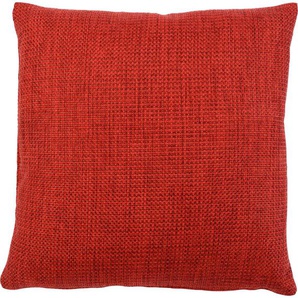 Kissenhüllen GÖZZE Dallas Kissenbezüge Gr. B/L: 40 cm x 40 cm, 2 St., Polyester, rot (karminrot) Kissenbezüge uni in vielen Farben