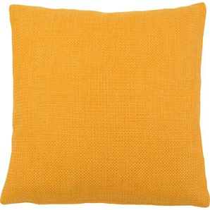 Kissenhüllen GÖZZE Dallas Kissenbezüge Gr. B/L: 50 cm x 50 cm, 2 St., Polyester, gelb (gelb, orange) Kissenbezüge uni in vielen Farben