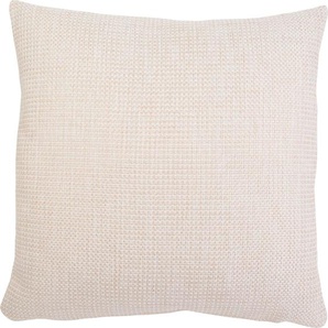 Kissenhüllen GÖZZE Dallas Kissenbezüge Gr. B/L: 60 cm x 60 cm, 2 St., Polyester, beige (creme) Kissenbezüge uni in vielen Farben