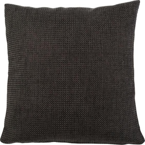 Kissenhüllen GÖZZE Dallas Kissenbezüge Gr. B/L: 60 cm x 60 cm, 2 St., Polyester, grau (anthrazit) Kissenbezüge uni in vielen Farben