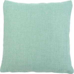 Kissenhüllen GÖZZE Dallas Kissenbezüge Gr. B/L: 60 cm x 60 cm, 2 St., Polyester, grün (mint) Kissenbezüge uni in vielen Farben