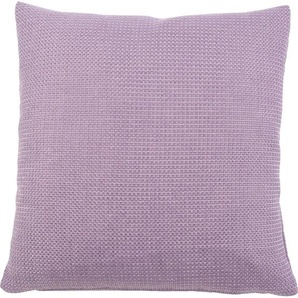 Kissenhüllen GÖZZE Dallas Kissenbezüge Gr. B/L: 60 cm x 60 cm, 2 St., Polyester, lila (flieder) Kissenbezüge uni in vielen Farben