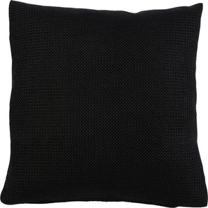Kissenhüllen GÖZZE Dallas Kissenbezüge Gr. B/L: 60 cm x 60 cm, 2 St., Polyester, schwarz Kissenbezüge uni in vielen Farben