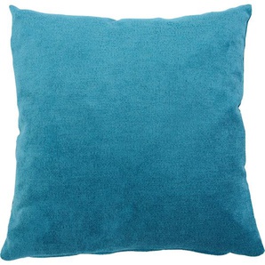 Kissenhüllen GÖZZE Muri Kissenbezüge Gr. B/L: 50 cm x 50 cm, 2 St., Polyester, blau (türkis) Kissenbezüge uni in vielen Unifarben
