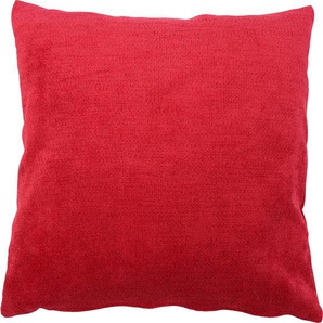 Kissenhüllen GÖZZE Muri Kissenbezüge Gr. B/L: 60 cm x 60 cm, 2 St., Polyester, rot Kissenbezüge uni in vielen Unifarben