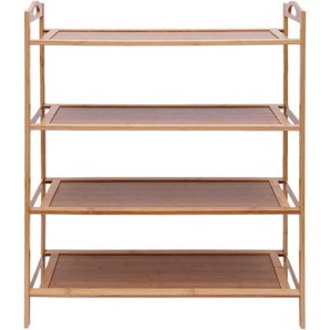 Gojoy - Bambus Standregal 60 cm Breit - 70 25 67 Badregal - Regal Holz für Küche Badezimmer Schrank Balkon - Badmöbel Schuhregal Küchenregal Stehend