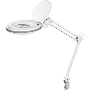 GOOBAY LED-Klemm-Lupenleuchte, 8 W, 650 lm, 1,75x Vergrößerung, weiß 60361