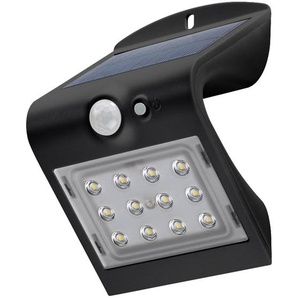 GOOBAY Solar LED-Wandleuchte mit Bewegungsmelder, 1,5W, schwarz 45801