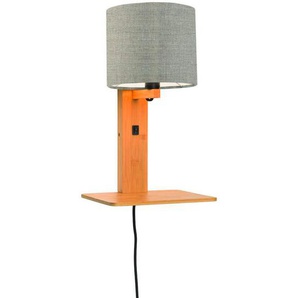 Good & Mojo Wandleuchte Good&Mojo, Natur, Holz, Bambus, 24x36 cm, LED-Leuchtmittel austauschbar, Lampen & Leuchten, Innenbeleuchtung, Spots & Strahler, Wandstrahler