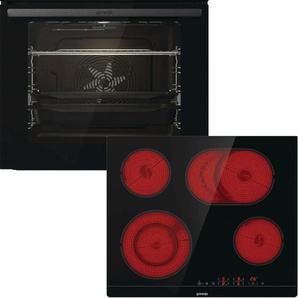 GORENJE Backofen-Set Black Pacific Basic Set, A (A+++-D), schwarz, Herdsets, ExtraSteam, AirFry-Funktion, Topseller