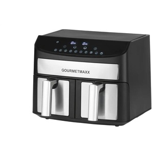 GourmetMaxx Heißluft-Fritteuse  11339 ¦ schwarz ¦ Metall,Edelstahl ¦ Maße (cm): B: 36,3 H: 38,8