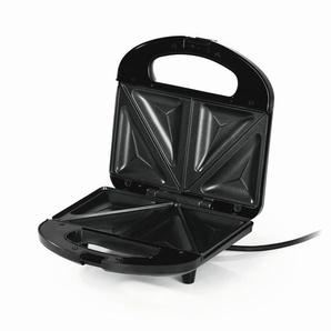 Gourmetmaxx Sandwichtoaster GOURMETmaxx, Schwarz, Metall, Kunststoff, 21.3x8.8x21.4 cm, Aufwärm- und Bereitschaftsanzeige, Antihaftbeschichtung,